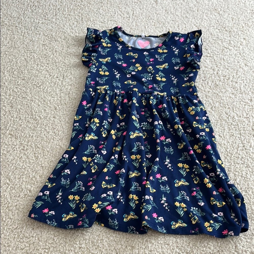 Floral Navy Kids Dress